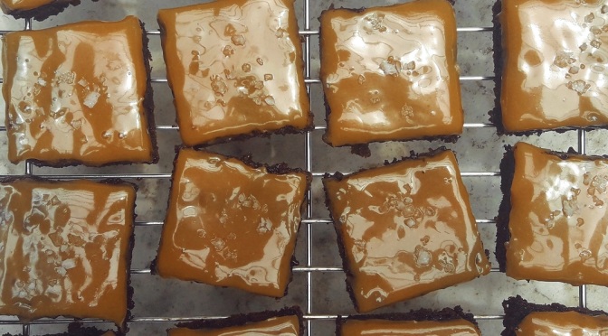 From scratch: Salted caramel brownies